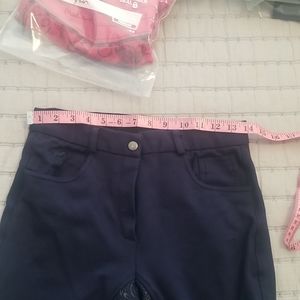 NWOT Piper navy silicone full seat equestrian riding breeches 28